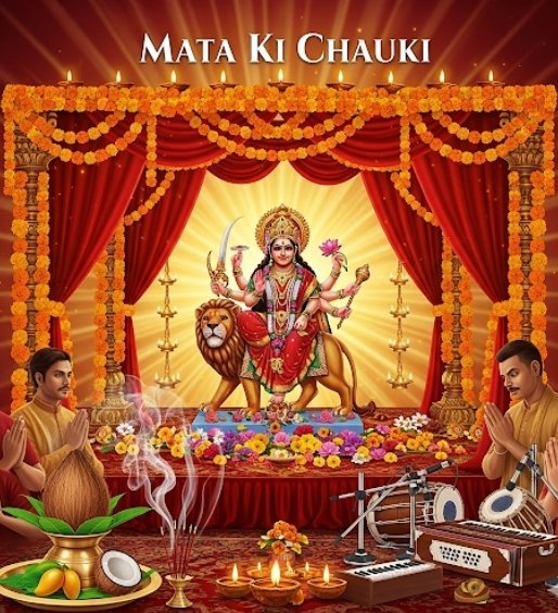 Mata Ki Chowki Durga Puja in Bangalore Hindi Pandit