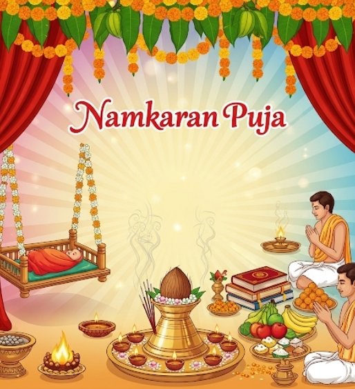 Namkaran Puja baby naming ceremony in Bangalore